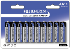 AA FUJIENERGY Zinc, blister pack of 10