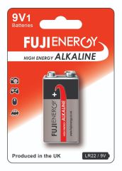 9V FUJIENERGY Alkaline, blister pack of 1