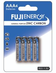 AAA FUJIENERGY Zinc, blister pack of 4